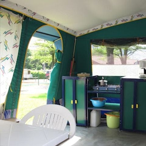 Glampingtent 5 personen - 2 slaapkamers | 5 personen | Zonder badkamer