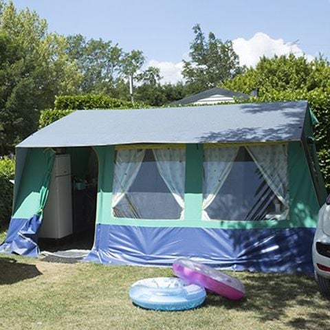 Glampingtent 5 personen - Canvas bungalow | 2 slaapkamers | 5 personen | Zonder badkamer
