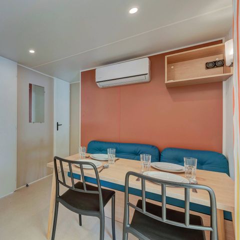 Bungalow 6 personen - Mobile-home | Comfort | 3 Slaapkamers | 6 Pers. | Verhoogd terras | Airconditioning