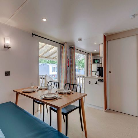 Bungalow 6 personen - Mobile-home | Comfort | 3 Slaapkamers | 6 Pers. | Verhoogd terras | Airconditioning