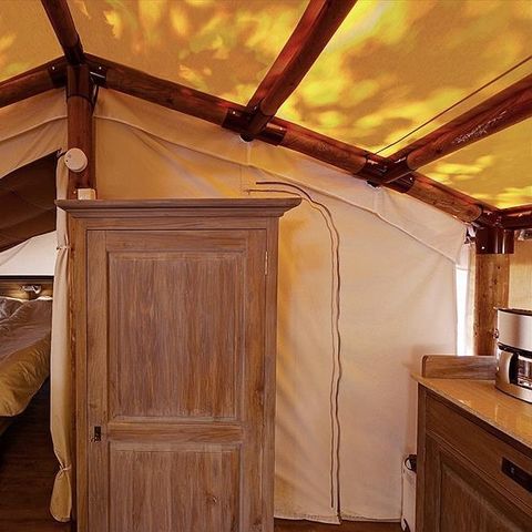 Tente en toile et en bois 5 personnes - SunLodge Jungle