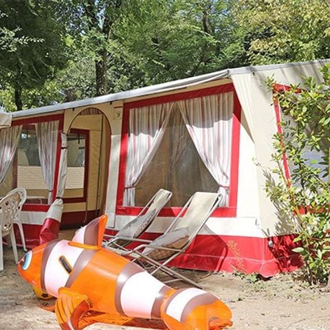 Glampingtent 5 personen - Canvas bungalow | 2 slaapkamers | 4/5 personen | Geen badkamer