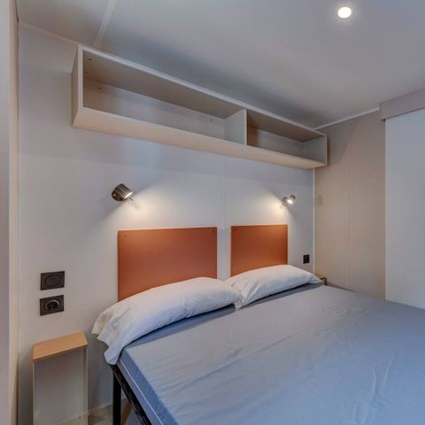 Stacaravan 6 personen - Mobile-home | Comfort | 2 slaapkamers | 4/6 pers. | Verhoogd terras | Airconditioning | TV