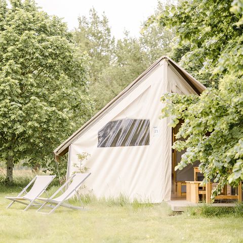 Glamping tent 4 persons - Lodge 21m² (without en-suite facilities) 2/5 pers