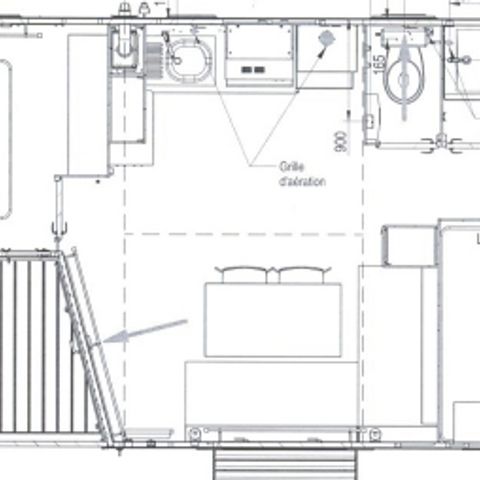 Mobilheim 6 Personen - Ophéa Classique 2 Zimmer 4/6 Pers.