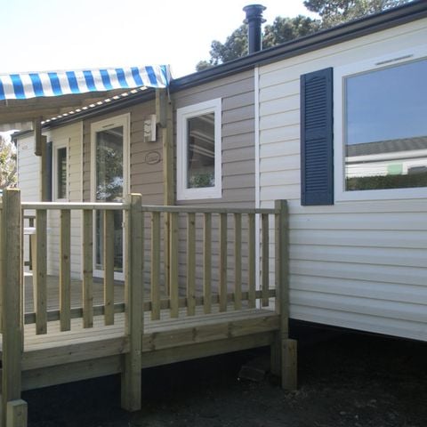 Mobilhome 6 personnes - Mobil Home 2 ch 4/6 pl Terrasse semi-couverte TV sans Clim