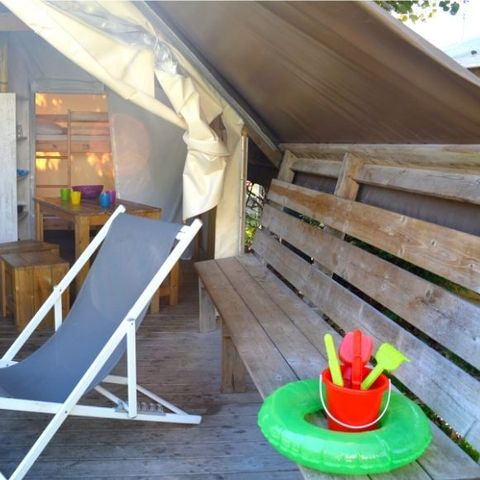 Glamping tent 4 persons - Bung Junior 4 people 2 bedrooms 17m² without sanitary facilities