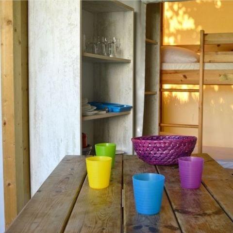 Bungalow toilé 4 personnes - Junior - 2 chambres - 17 m² - Sans sanitaires