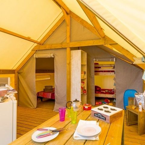 Bungalowzelt 4 personen - Zeltbungalow Junior 4 Personen 2 Zimmer 17m² - ohne Sanitäranlagen