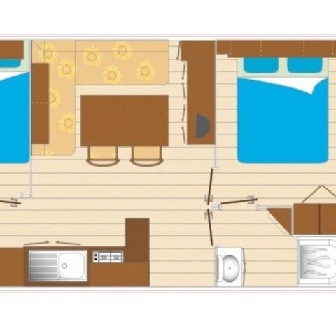 Mobilheim 4 personen - Mobilheim Cocoon 4 Personen 2 Zimmer 23m²