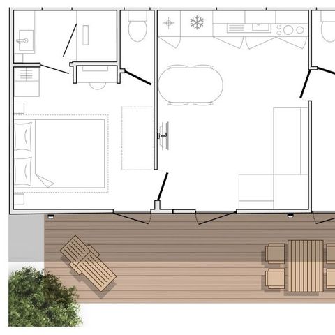 Mobile home 6 persons - Mahana 2 bedrooms 2 bathrooms 33m