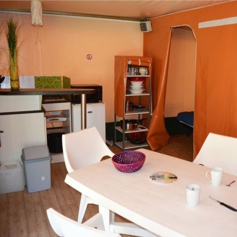 Bungalow toilé 5 personnes - Kiwi 2chambres 25m² - sans sanitaires