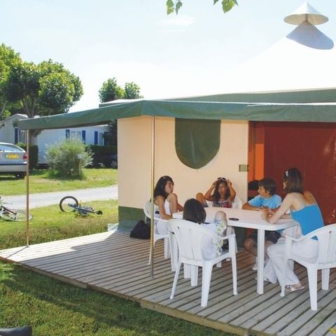 Bungalow toilé 5 personnes - Kiwi 2chambres 25m² - sans sanitaires