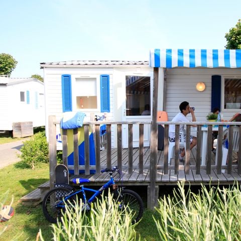 Mobilhome 6 personnes - Mobil Home 3 ch 6 pl Terrasse semi-couverte TV sans Clim