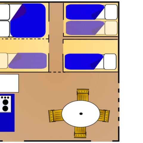 Tent 6 persons - Space, no sanitary facilities