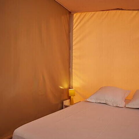 Canvas and wooden tent 5 persons - Eco Lodge Tent | 2 Bedrooms | 4/5 Pers. | Single terrace