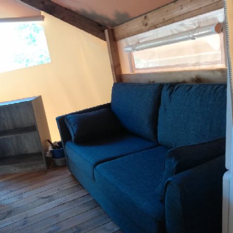 Zelt 4 personen - 21m² - Ohne Sanitäranlagen - 2 Zimmer - Terrasse
