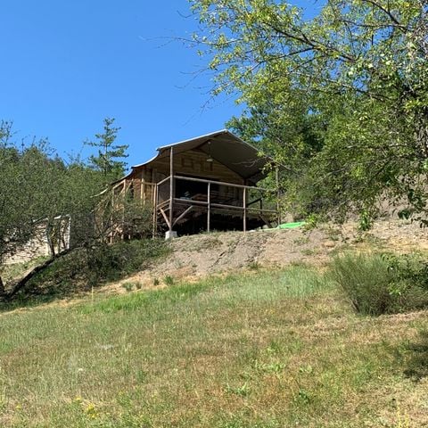 Lodge 4 personen - Cabane sur pilotis 34m² - 2 kamers - Terras