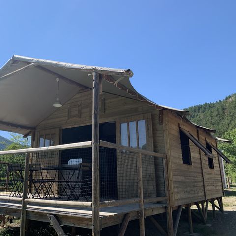 LODGE 4 Personen - Lodge-Hütte auf Stelzen 34m² 2 Zimmer + Terrasse