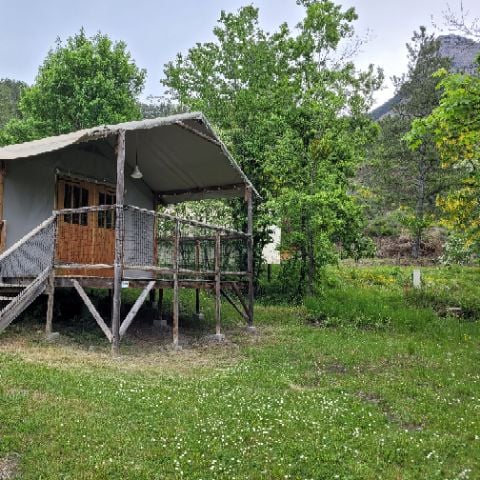 Lodge 5 personen - Cabane Lodge sur Pilotis 34m² 2 kamers + terras