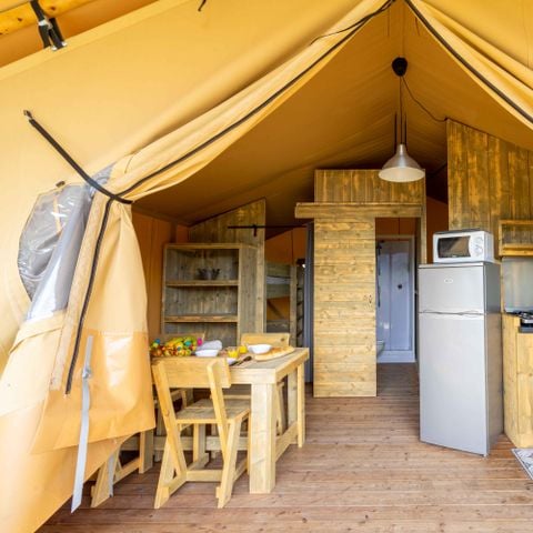 Tent 4 personen - Lodge Premium Tent 27m² 2 slaapkamers + 16m² terras