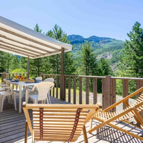 CHALET 8 personnes - Chalet en bois Confort 35m² 3 chambres + TV + Terrasse