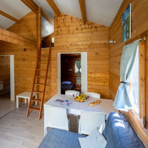 CHALET 8 personas - Chalet en bois Confort 35m² 3 habitaciones + TV + Terraza