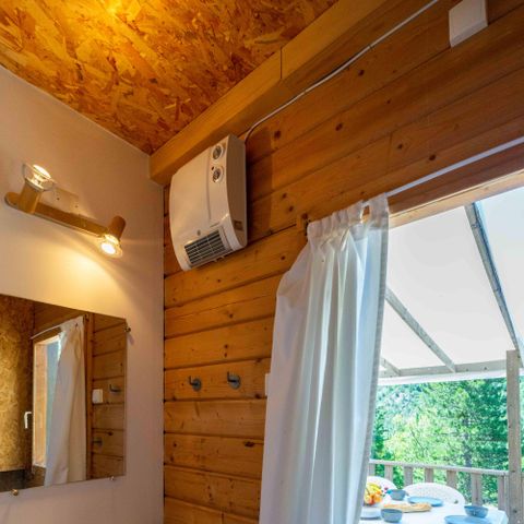 Chalet 8 Personen - Holzchalet Komfort 35m² 3 Zimmer + TV + Terrasse
