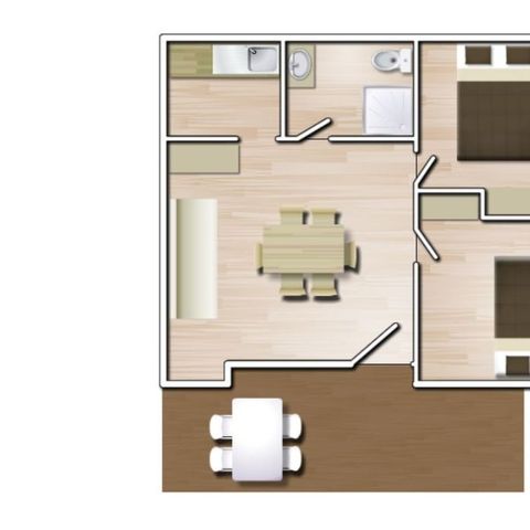 CASA 5 personas - Bungalow