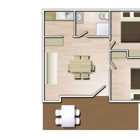 VAKANTIEHUIS 5 personen - Bungalow