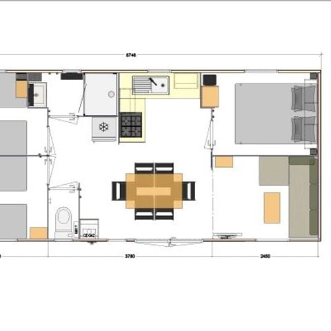 MOBILHOME 8 personnes - Nevada 3