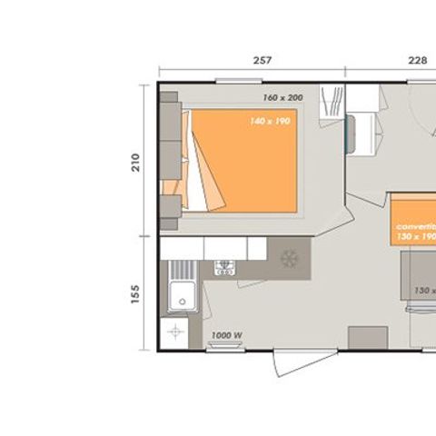 BUNGALOW 2 personnes - Texas 1