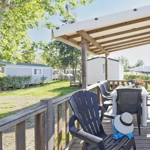 BUNGALOW 6 personnes - Mobil-home | Comfort | 3 Ch. | 6 Pers. | Terrasse surélevée