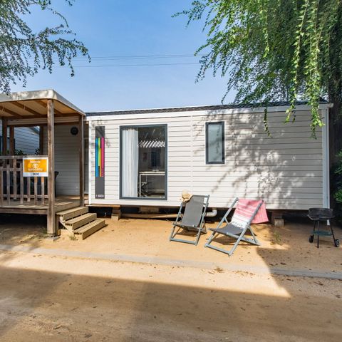 Stacaravan 6 personen - Mobile-home | Comfort | 2 Slaapkamers | 4/6 Pers. | Single terras | Air-con.