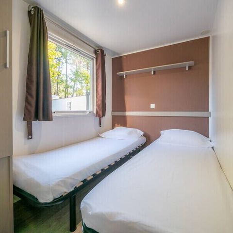 Mobilheim 5 personen - Comfort - 3 Schlafz. - Einfache Terrasse - 1 Bad - Klima.