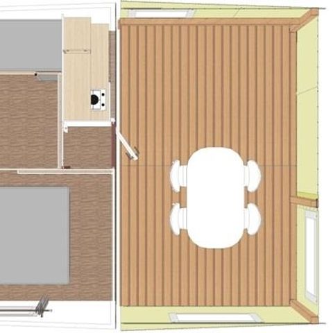 MOBILHOME 4 personnes - Cottage Toilé 21m² - sans sanitaire