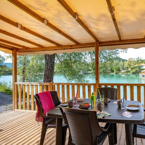 Mobilheim 4 Personen - Ciela Confort - 2 Schlafzimmer - Blick auf den See