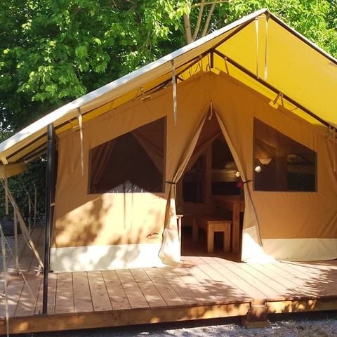 TENTE TOILE ET BOIS 5 personnes - Ecolodge