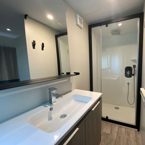 MOBILHOME 4 personas - Mobil-home | Premium | 2 Dormitorios | 4 Pers. | Terraza elevada | 2 baños | TV