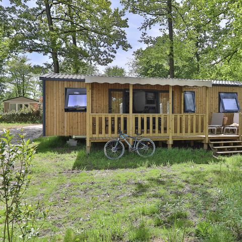 BUNGALOW 6 personnes - Mobil-home | Premium | 3 Ch. | 6 Pers. | Terrasse surélevée | 2 SDB
