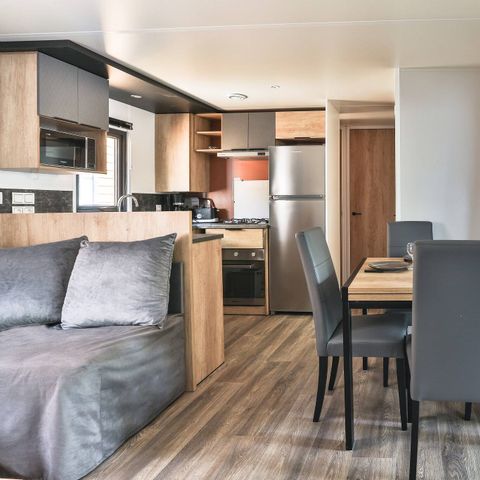 BUNGALOW 6 personnes - Mobil-home | Premium | 3 Ch. | 6 Pers. | Terrasse surélevée | 2 SDB