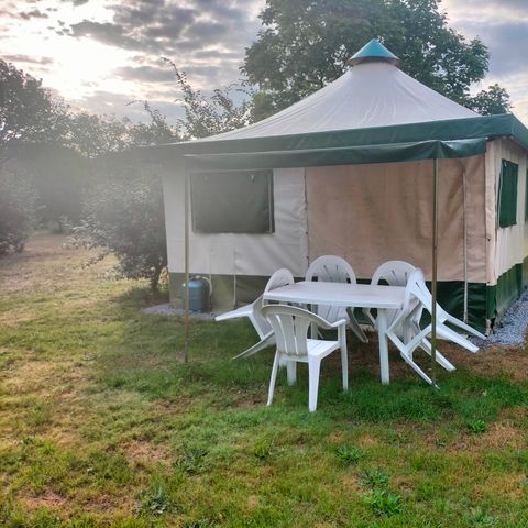 SafariZelt 5 Personen - Cyrus - 2 Schlafzimmer und voll ausgestattete Küchenzeile