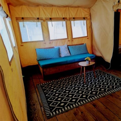 TENTE TOILE ET BOIS 5 personnes - Lodge Tente