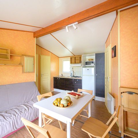 Chalet 6 personen - Chalet Premium 29m² / 3 Zimmer - Überdachte Terrasse + TV + TV + Klimaanlage 6 pers.