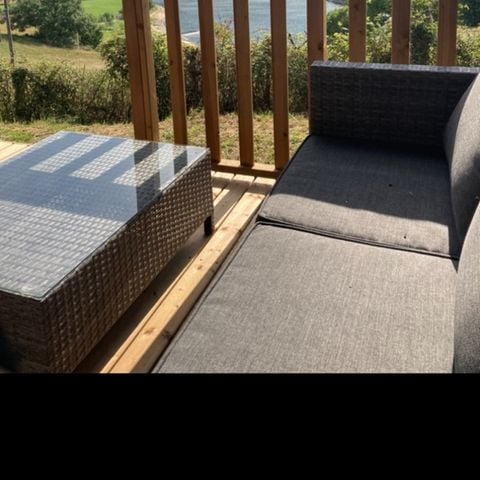 Safarizelt 6 Personen - Woodlodge Loireblick Komfort 34m² - 3 Zimmer + Terrasse 6 Pers.