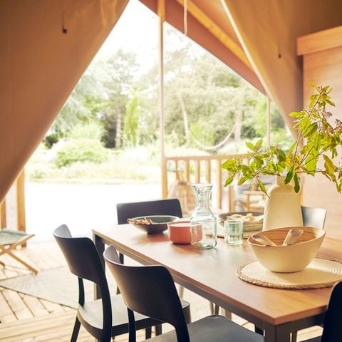 Safaritent 6 personen - Woodlodge Vue Loire Confort 34m² - 3 kamers + terras 6 pers