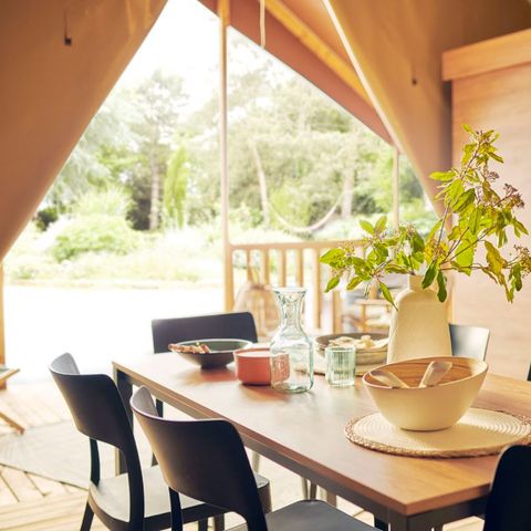 Safaritent 4 personen - Woodlodge Vue Loire Confort 26m² - 2 kamers + terras 4 pers
