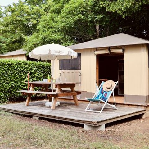 Zelt 4 Personen - Zelt Caraïbe Standard 16m² /2 Zimmer ( ohne Sanitäranlagen) 4 Pers.