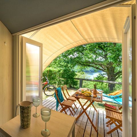 Zelt 4 Personen - Coco Sweet 2 Zimmer/ ohne Sanitäranlagen + Überdachte Terrasse 2/4 Pers.