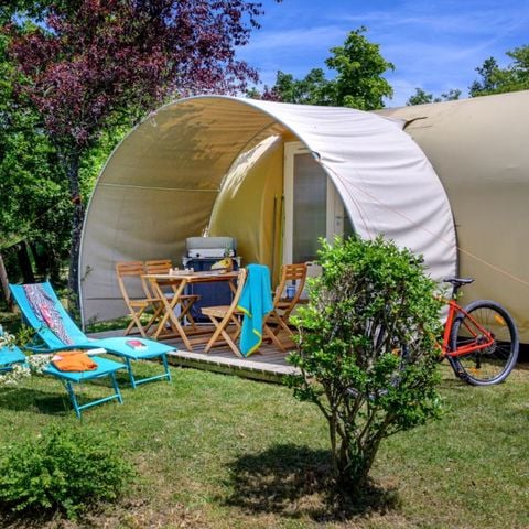 Tent 4 personen - Coco Sweet 2 slaapkamers/ zonder badkamer + Overdekt terras 2/4 pers
